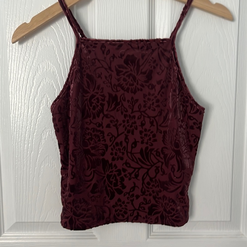 Garage Velvet Crop top